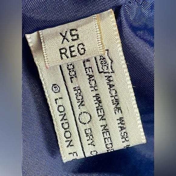 Vintage London Fog Limited Edition Colorblock Windbreaker Navy Red M-XS W-S - Picture 9 of 11